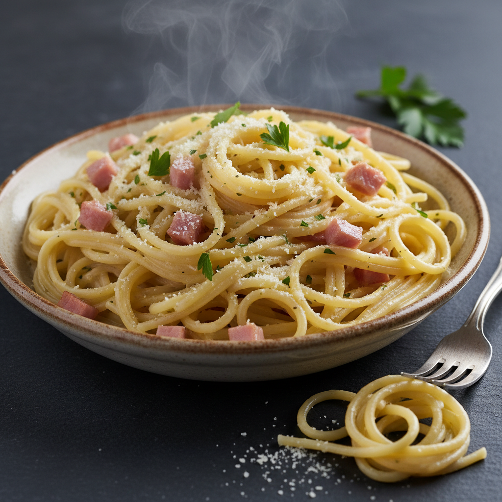 Pâtes à la carbonara simplifiée