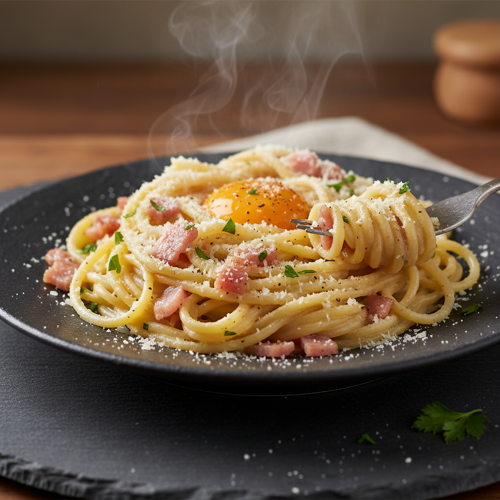 Pâtes à la Carbonara Simplifiée
