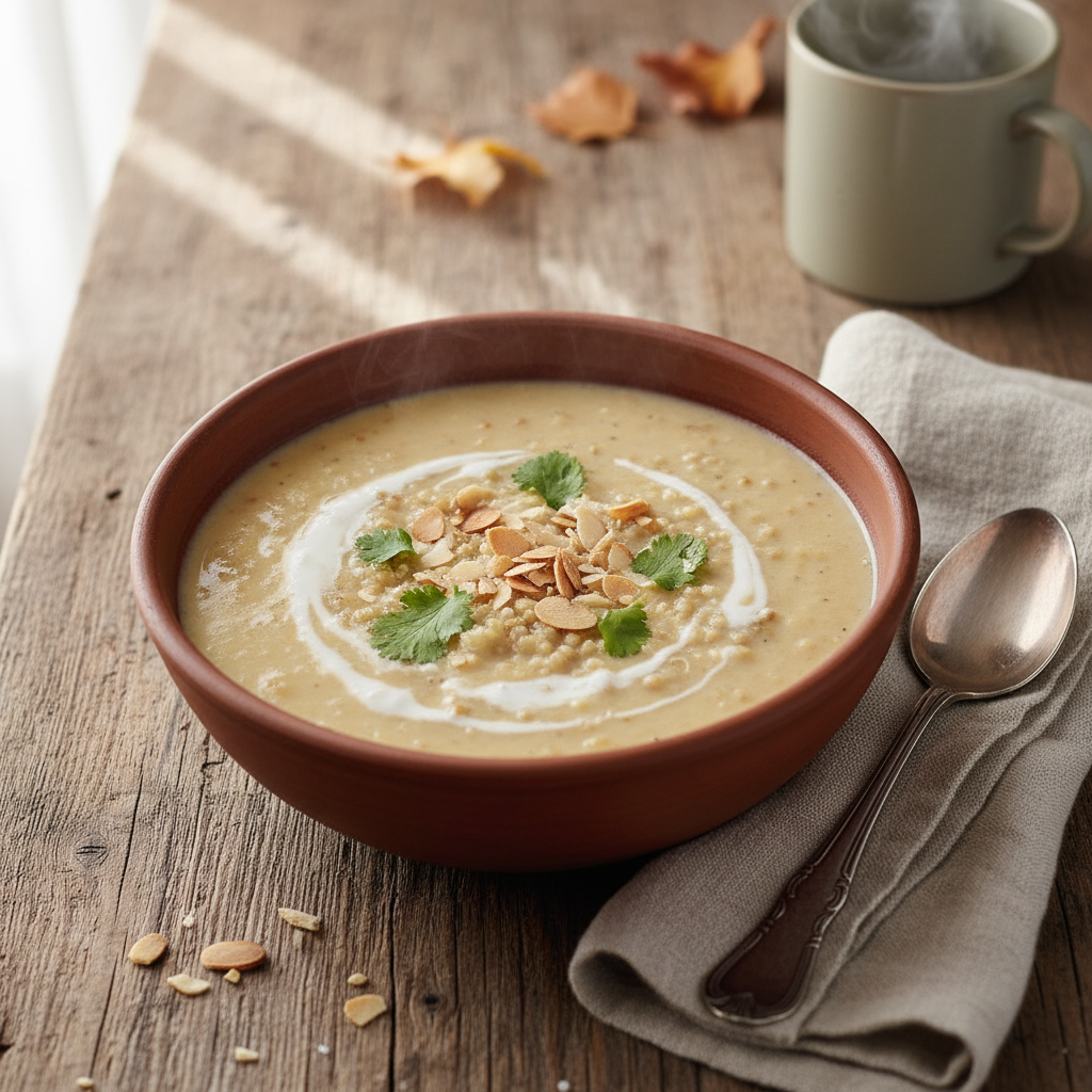 Soupe Crémeuse de Quinoa à la Coco