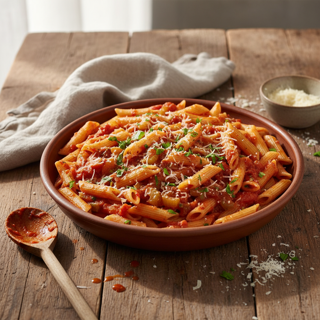 Pâtes à la Tomate et Céleri