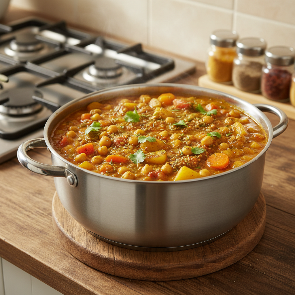 Curry de légumes et pois chiches maison