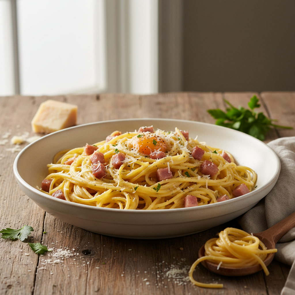 Pâtes Carbonara Simplifiée