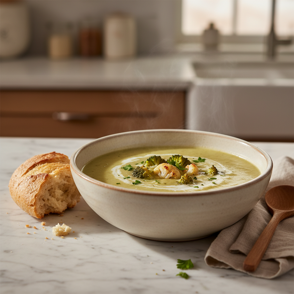 Soupe Mixée Chou-Fleur et Brocoli