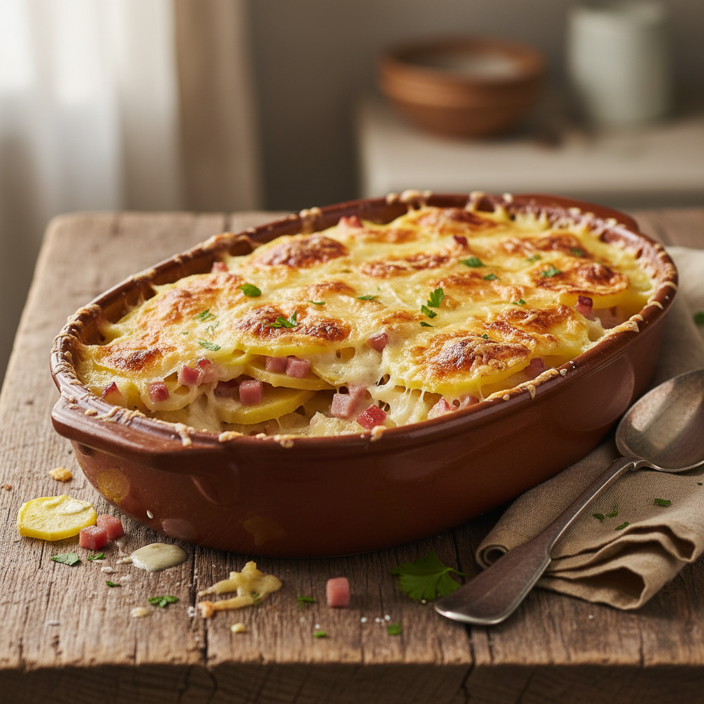 Gratin de Pommes de Terre et Jambon