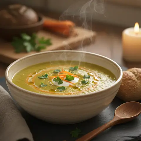 Creamy Broccoli and Carrot Soup
