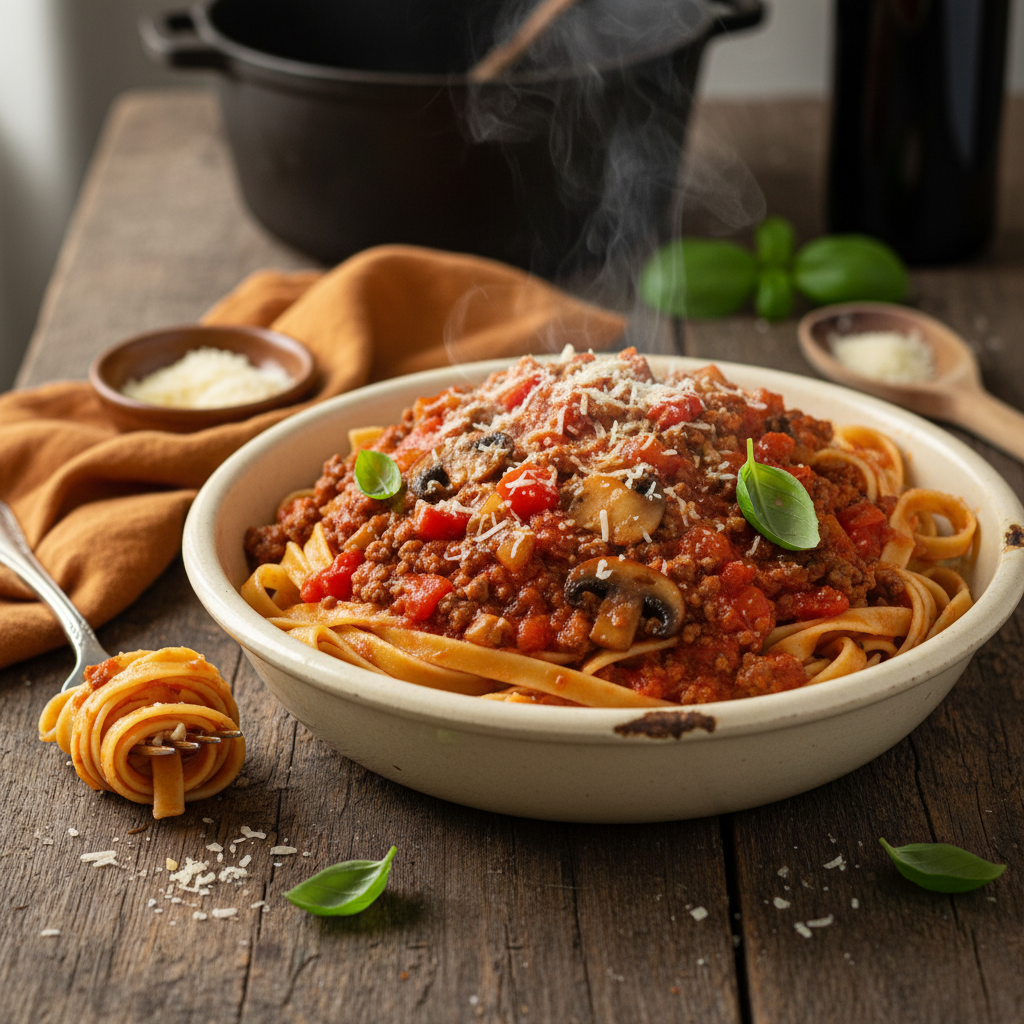 Pâtes à la bolognaise maison