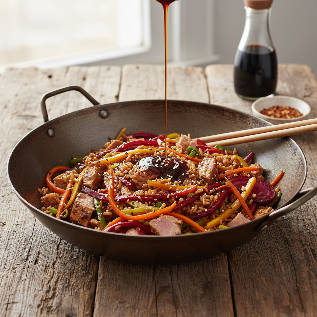 Riz Sauté Asiatique aux Légumes