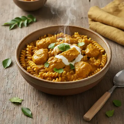 Quick Curried Chicken and Pasta