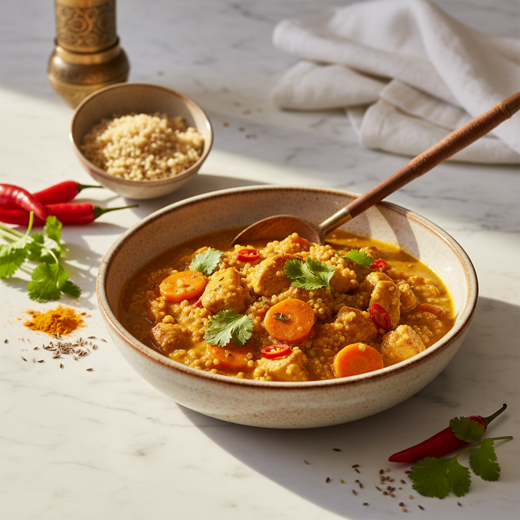 Curry Express Poulet-Carottes-Quinoa