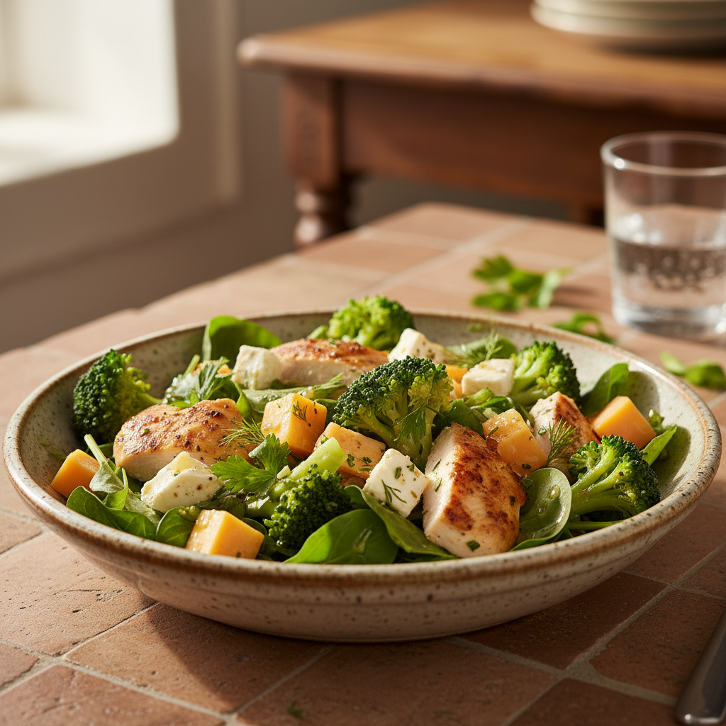 Salade Composée Poulet et Brocoli
