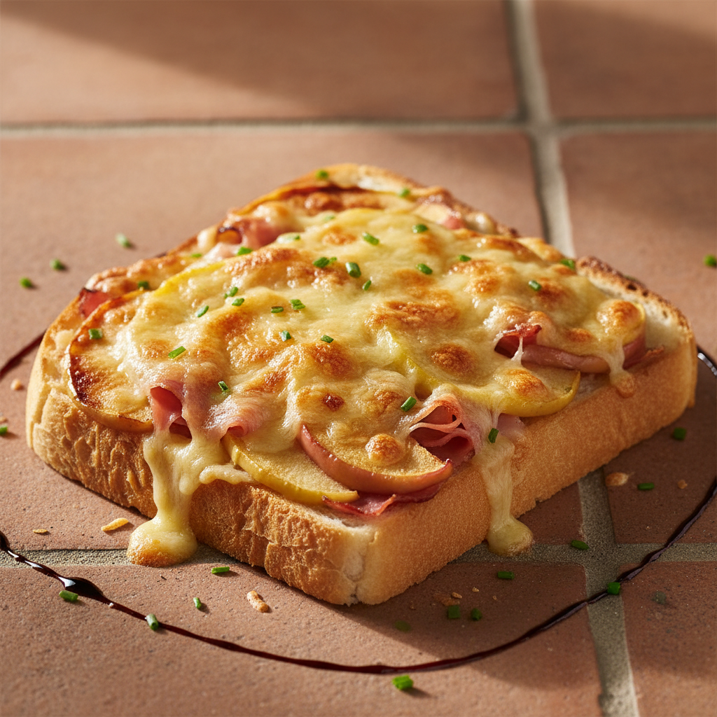 Parmesan croustillant aux pommes et jambon (Galette asiatique revisitée)