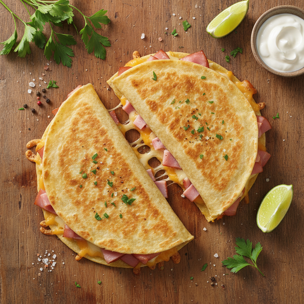 Quesadillas jambon-fromage
