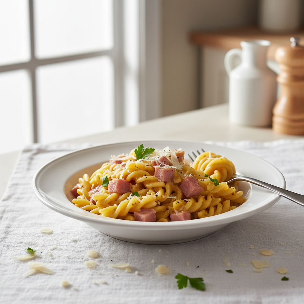 Pâtes Carbonara Simplifiée