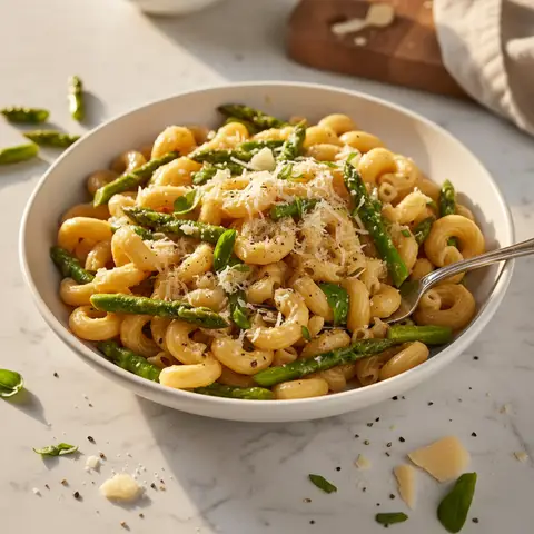 Nudeln mit Spargel und Parmesan