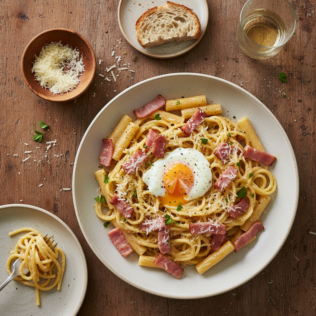 Pâtes Carbonara Simplifiée