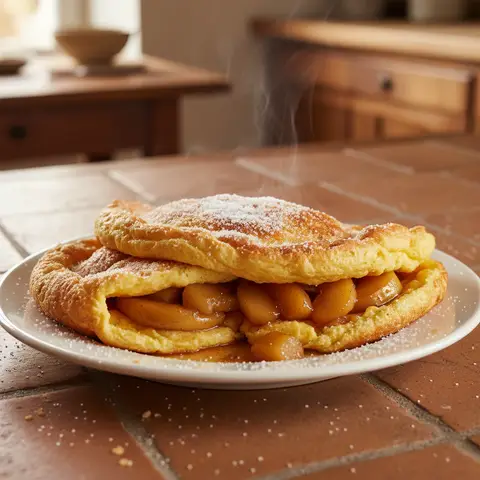 Fluffy Fruit Omelet