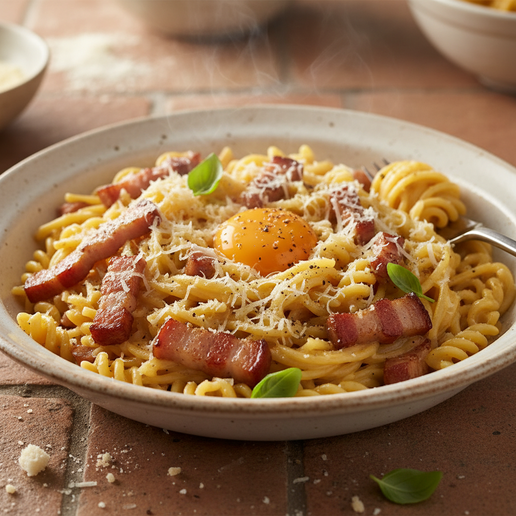 Pâtes à la Carbonara Simplifiée