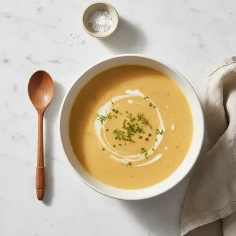 Möhren- und Staudensellerie-Suppe