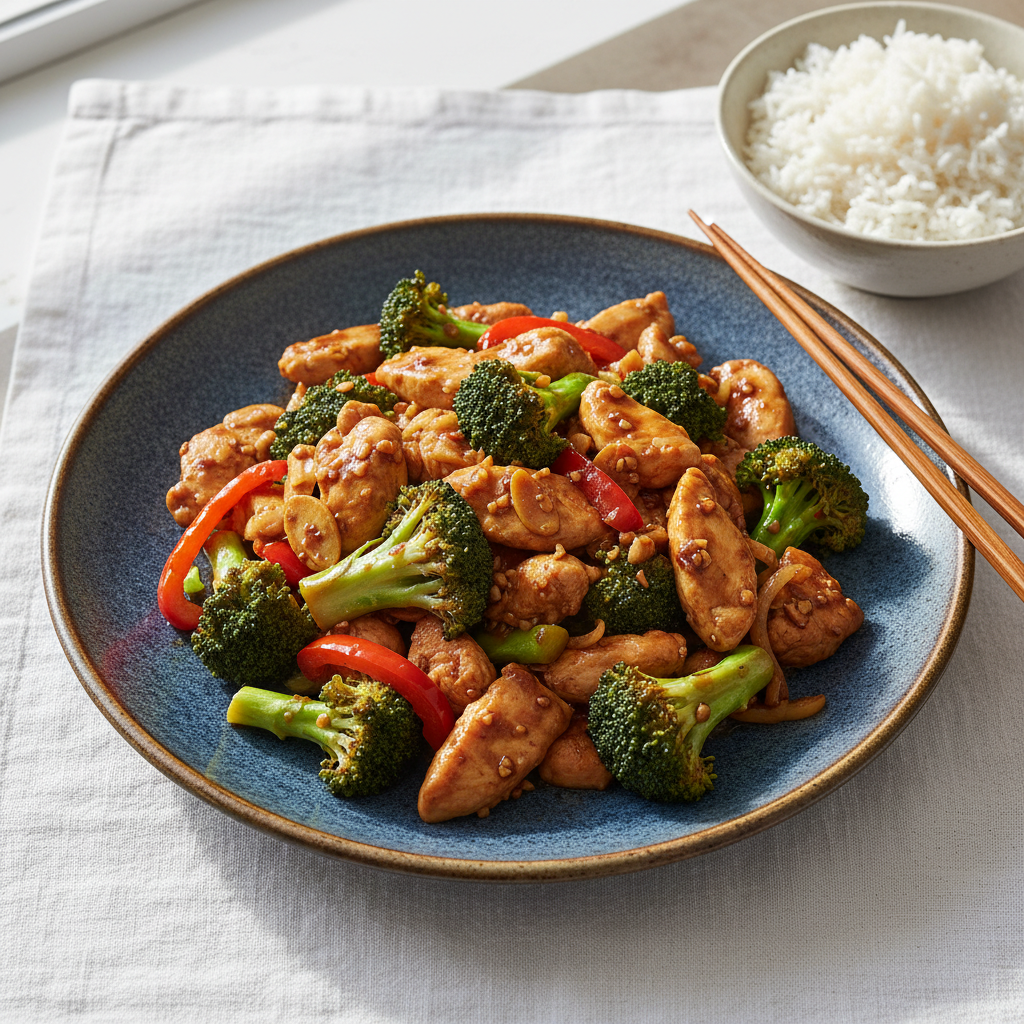 Wok Brocoli Poulet Simple