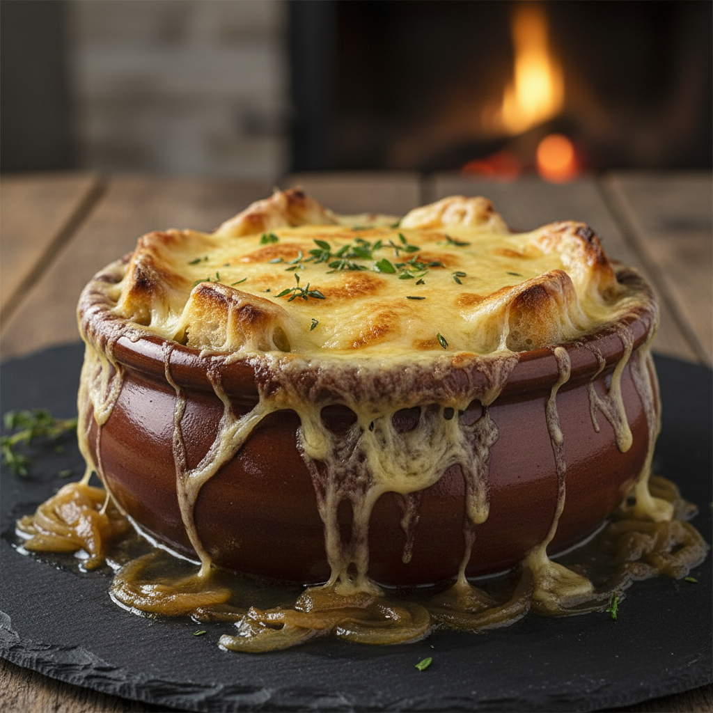 Soupe à l'Oignon et Gruyère (à la Française)