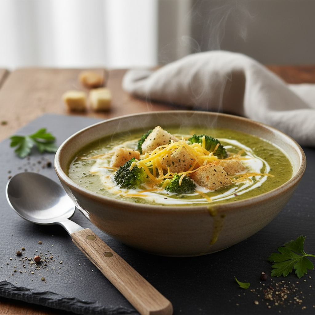 Soupe de brocoli et fromage