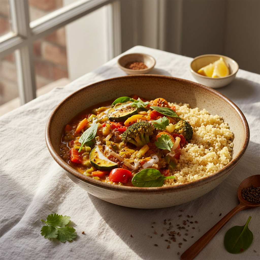 Curry Végétarien à la Semoule