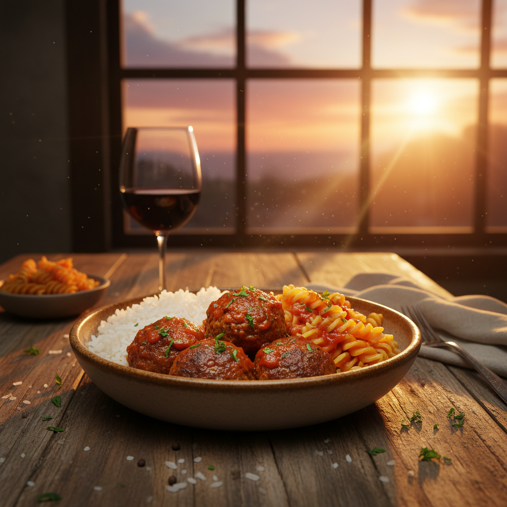 Boulettes de viande et sauce tomate
