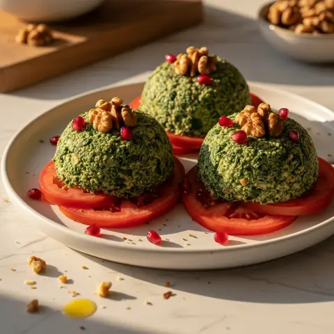 Spinach and Walnut Pkhali