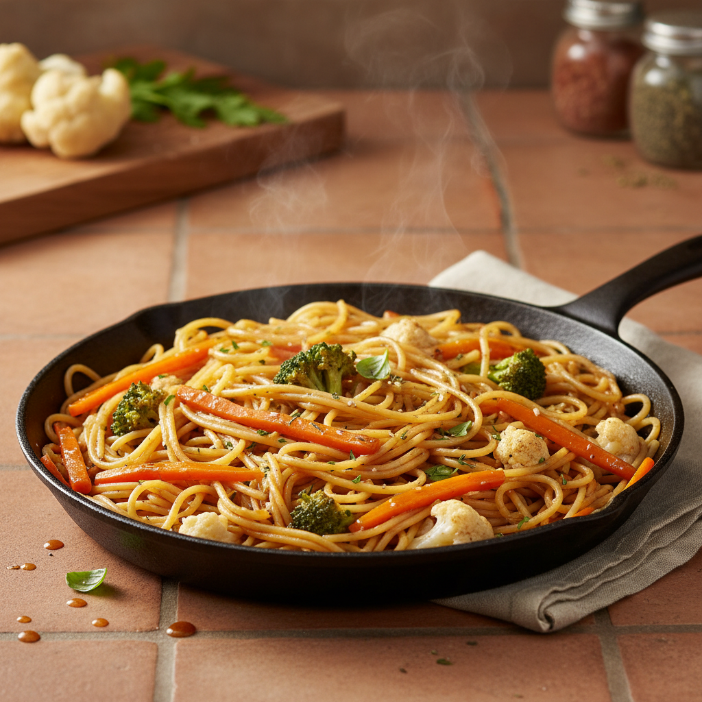 Sauté de Légumes aux Pâtes