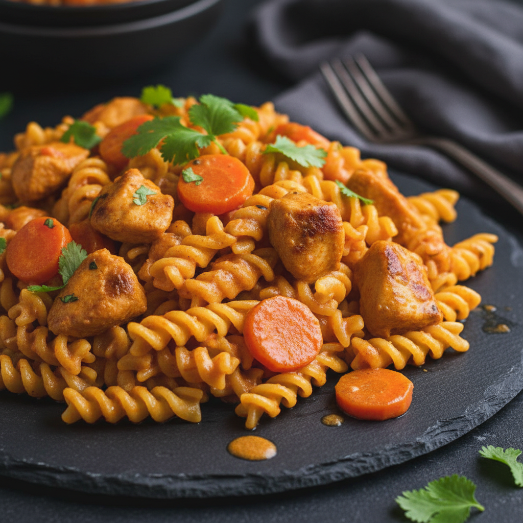 Poulet Tikka Masala aux Pâtes