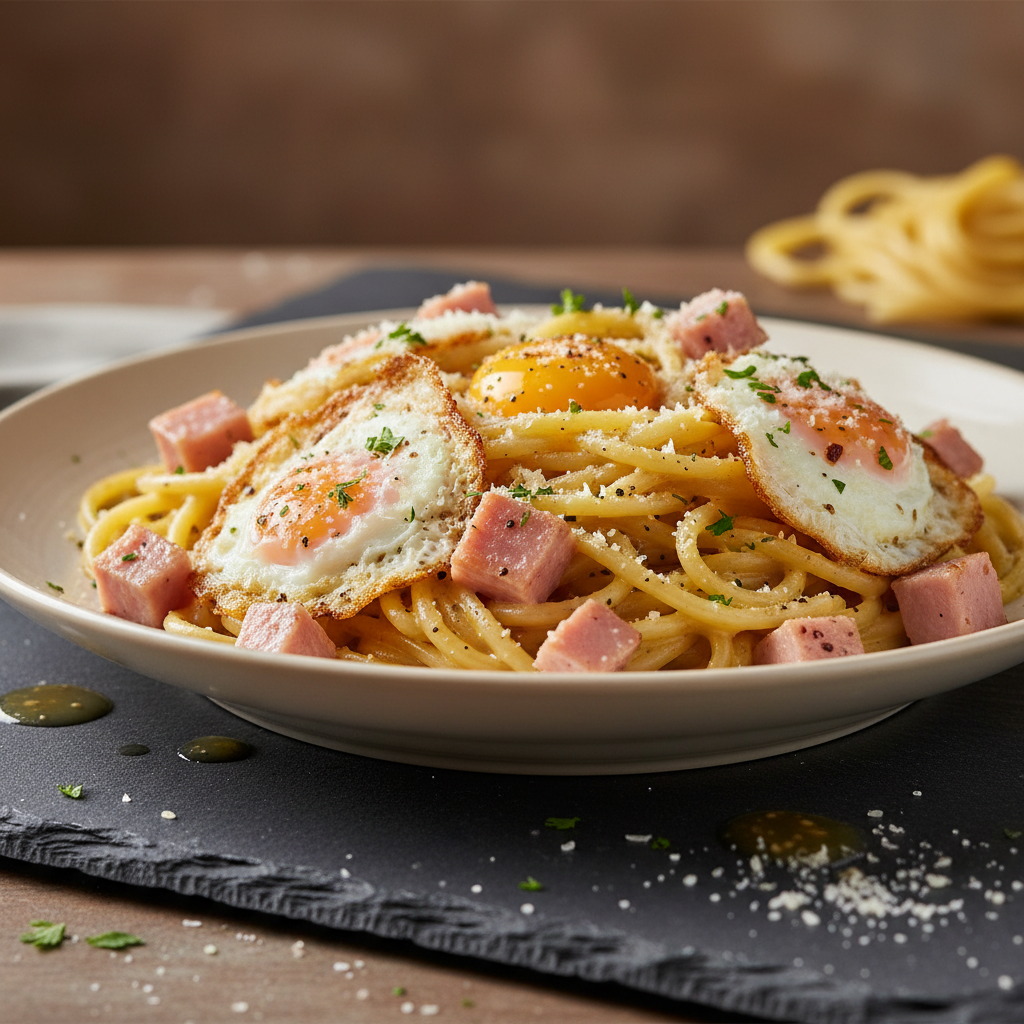 Pâtes à la carbonara gourmande