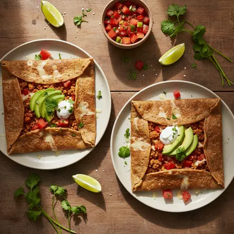 Vegetarian Mexican-Style Breton Crepes