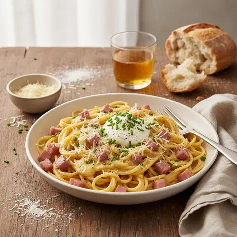 Einfache Spaghetti Carbonara