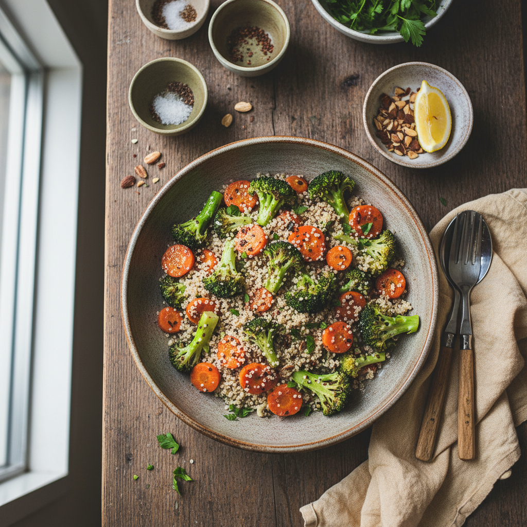 Quinoa aux Carottes et Brocoli