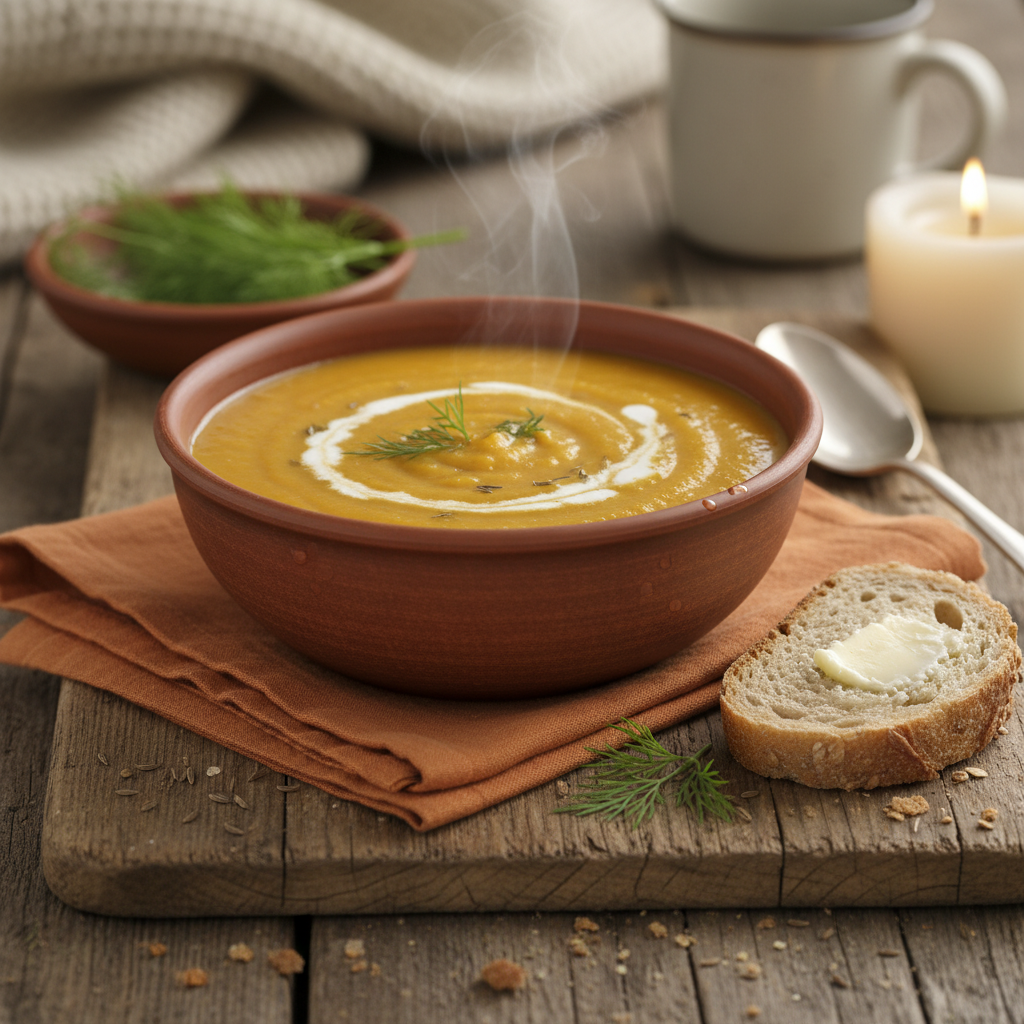Soupe de carottes et céleri