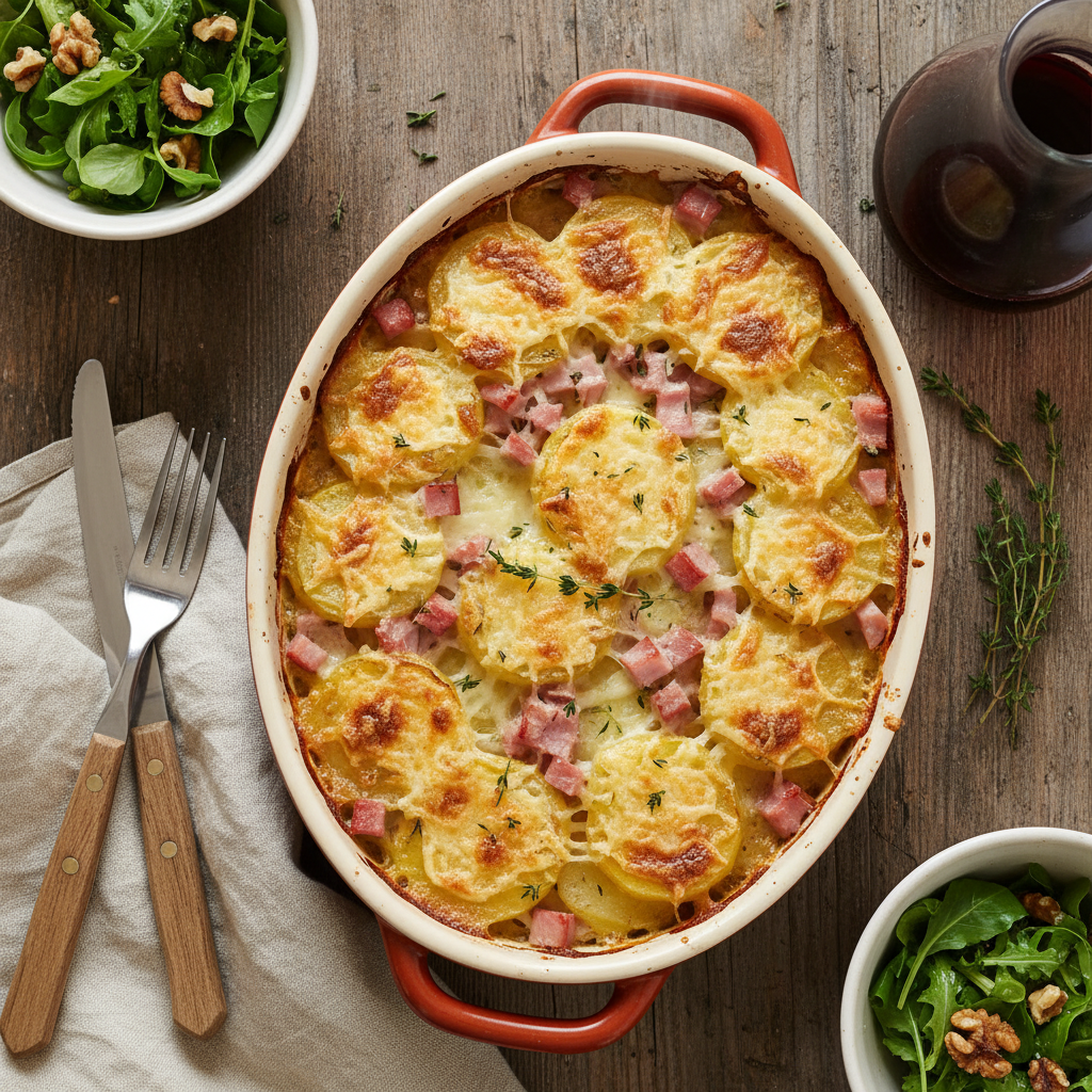 Gratin de Pommes de Terre et Jambon