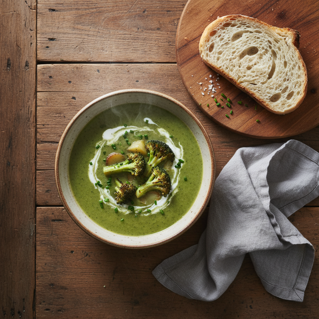 Soupe réconfortante brocoli et pomme de terre