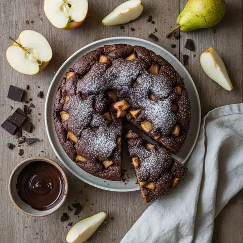 Simple Chocolate and Fruit Cake