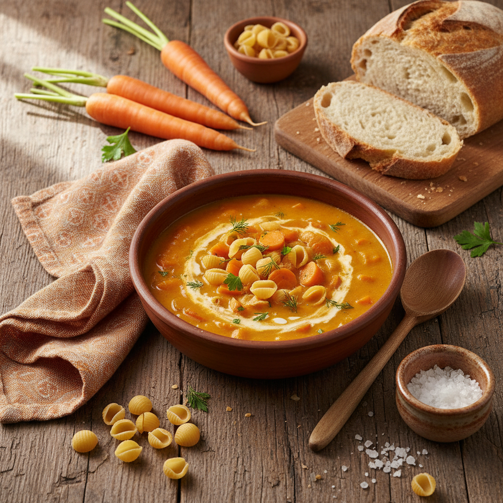Soupe de Carottes et Coquillettes