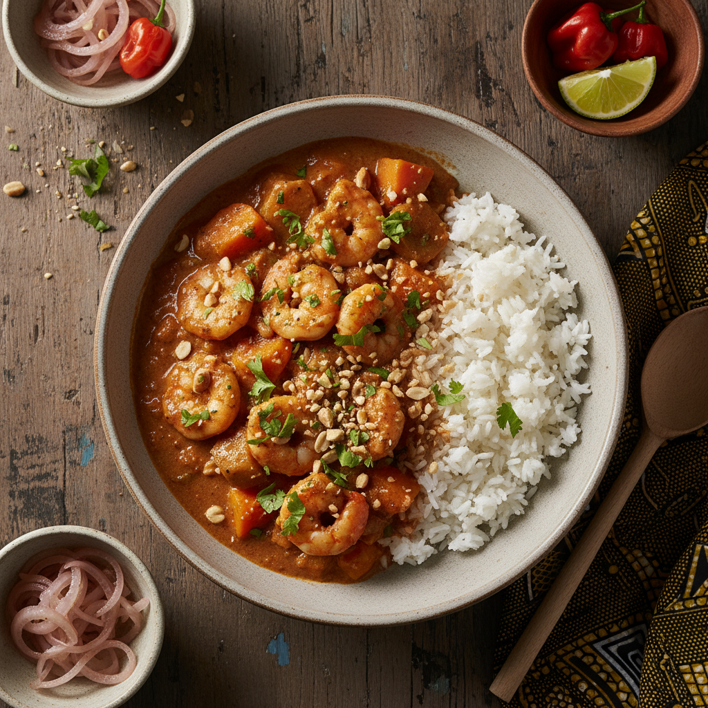 Maffé aux Crevettes
