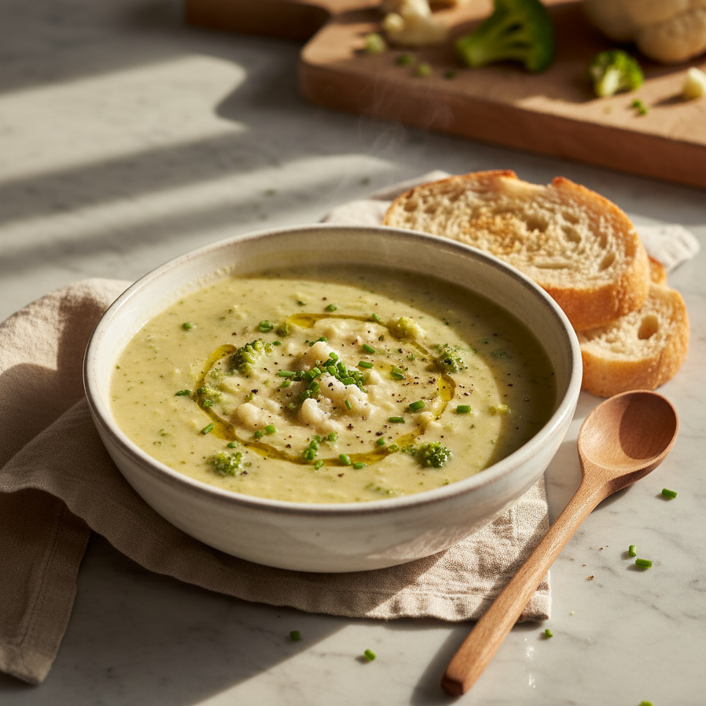 Soupe de Chou-fleur et Brocoli