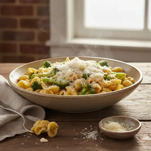 Pasta with Parmesan and Broccoli