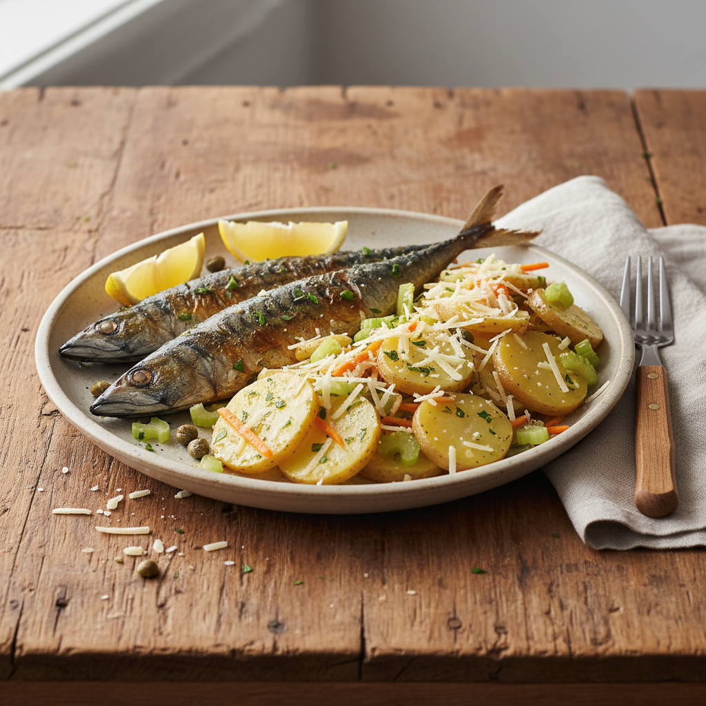 Maquereau Rôti et Salade Gourmande