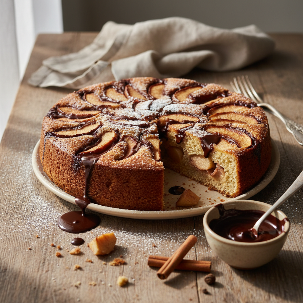 Dessert aux Pommes et Chocolat