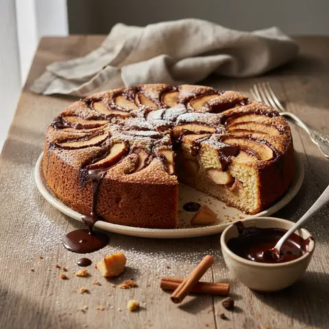Apple and Chocolate Dessert