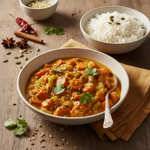 Curry Carrots and Celery