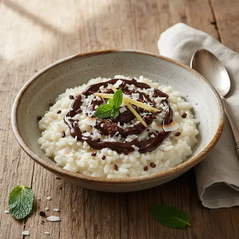 Asian Coconut and Chocolate Risotto