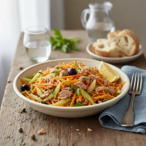 Composed Salad with Tuna and Carrots