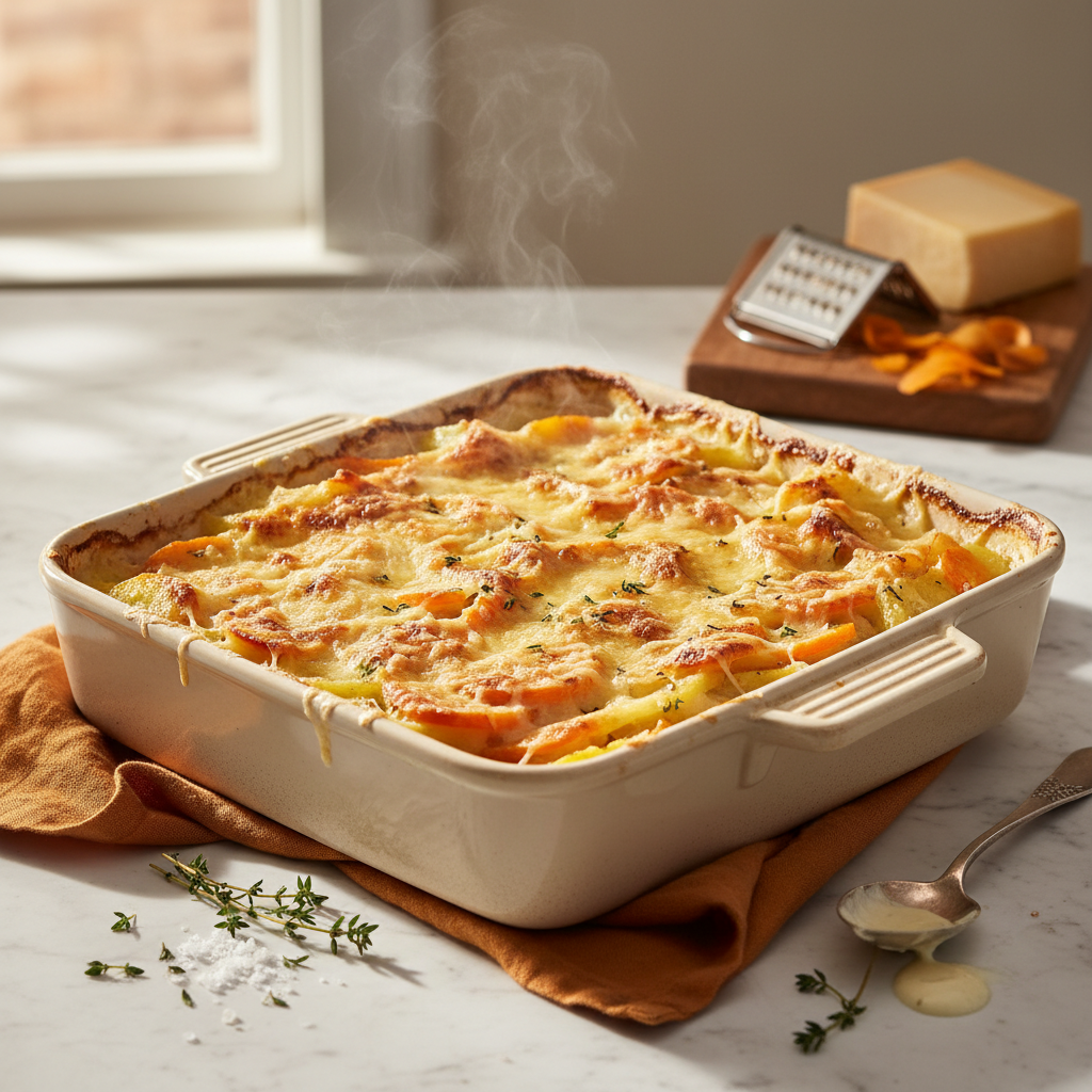 Gratin de Pommes de Terre aux Carottes