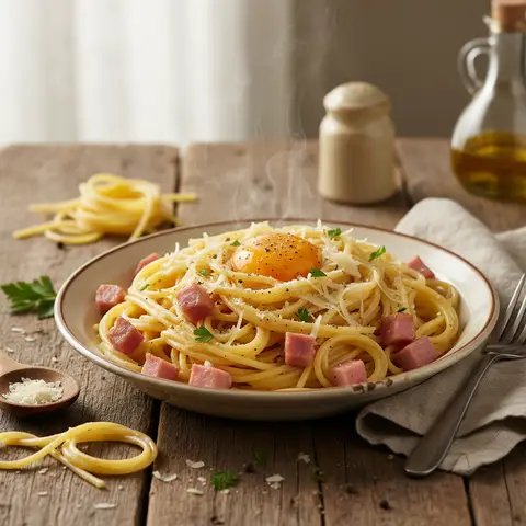 Simplified Carbonara Pasta